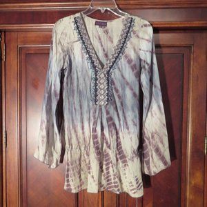 Hale Bob Tie Dye Beaded Tunic